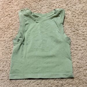 Aura Sage Green Seamless Tank Top - S/M
